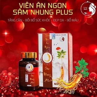 Sâm nhung tăng cân - Sâm nhung plus lọ 60v