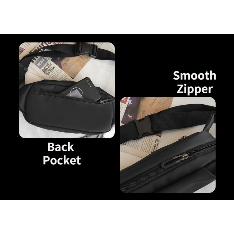 Túi Canvas Đeo Chéo Ngực Thiết Kế Đơn Giản Thời Trang