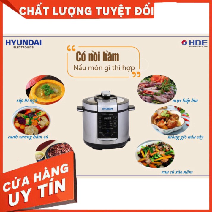 Nồi hầm điện tử Chính Hãng HYUNAI HDE 2500S An Tòan Và Tiết Kiệm Thời Gian [FreeShip Xtra]