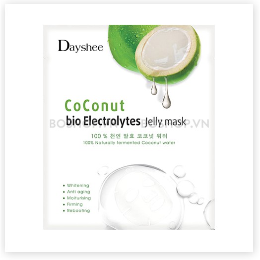 Mặt nạ dừa điện giải sinh học Coconut Bio Electrolytes Jelly Mask | Dayshee Jelly Mask -Phân Phối Dalas mart