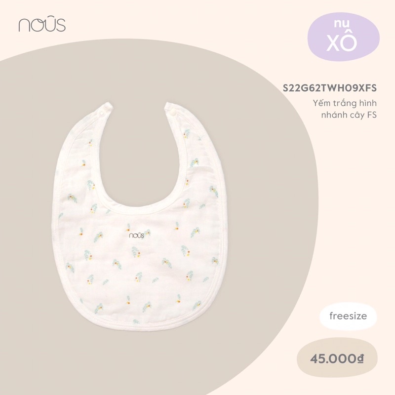 Yếm Xô Nous họa tiết dành cho bé trai, bé gái