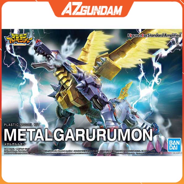 Mô Hình Lắp Ráp Figure-rise Standard Metal Garurumon (Amplified) Digimon