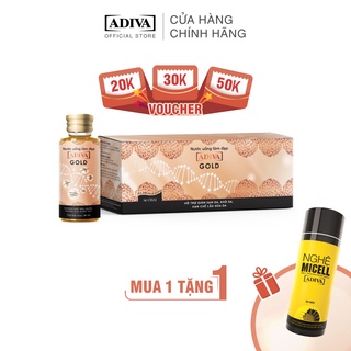 Mua 1 hộp Collagen ADIVA Gold 14 lọ tặng 1 hộp Nghệ Micell ADIVA 30 Viên
