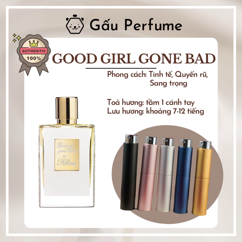 Mẫu thử nước hoa chính hãng Kilian Good Girl Gone Bad (Rắn trắng) 10ML