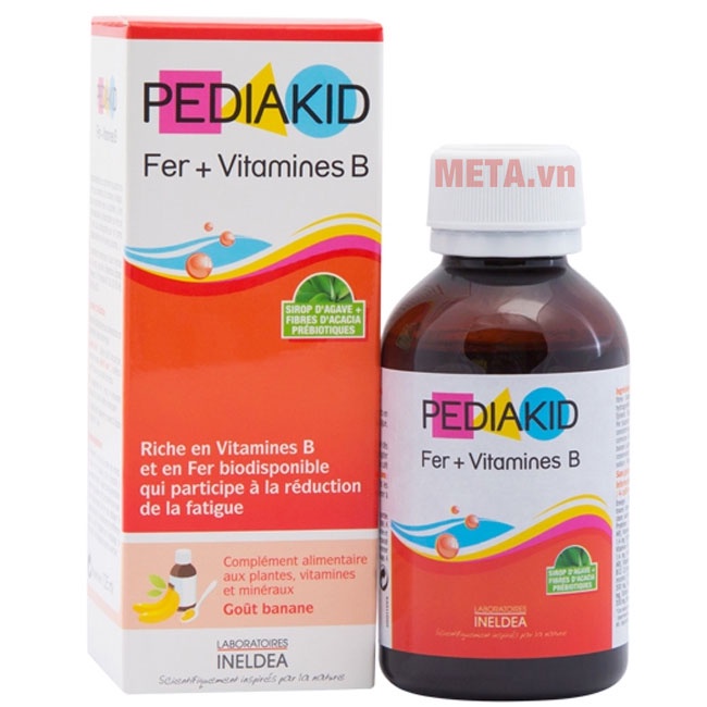 [GIÁ GỐC] Pediakid - 22 vitamin / Appetit tonus / Sommeil / Sắt Fe + Vitamin B / Immuno Fort - Chai 125ml