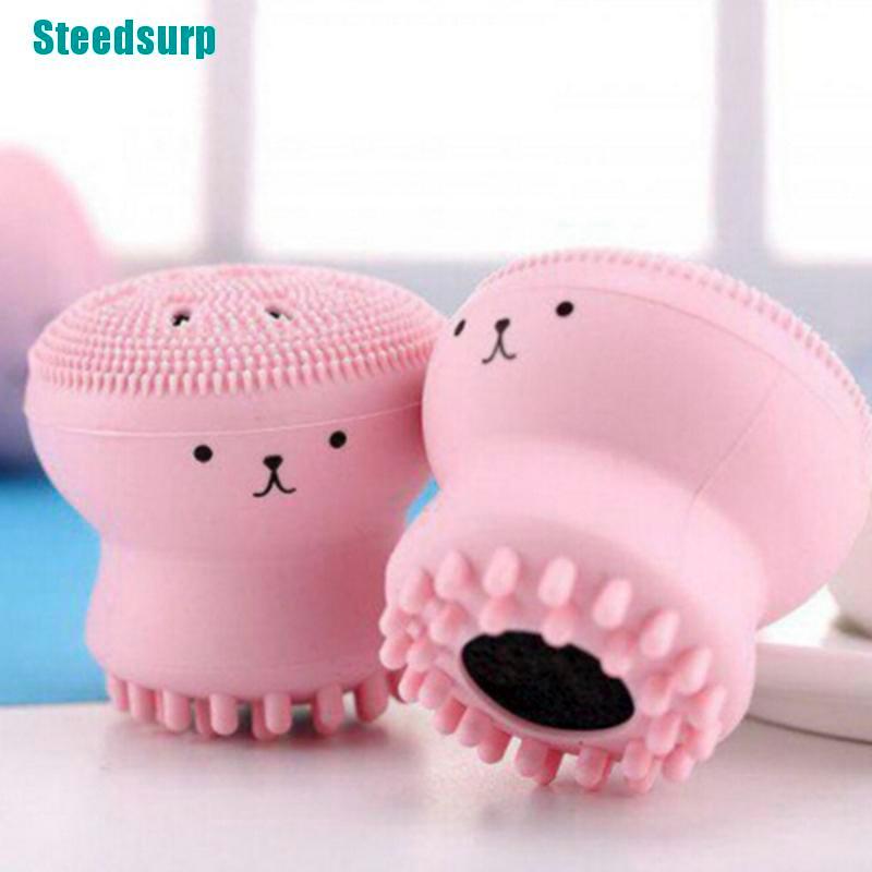 (Hàng Mới Về) Cọ Rửa Mặt Silicone Hình Bạch Tuộc Nhỏ Xinh | BigBuy360 - bigbuy360.vn