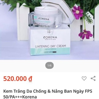 Bán hàng xách tay 50% giá thị trường Kem dưỡng da Korena