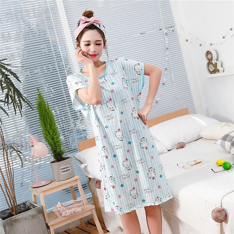 Váy Ngủ Cotton💗Váy Ngủ 2 Dây[Freeship - Chất Đẹp]💗 Dáng Suông Kute Chất Đẹp Hàng Loại I(VT01)