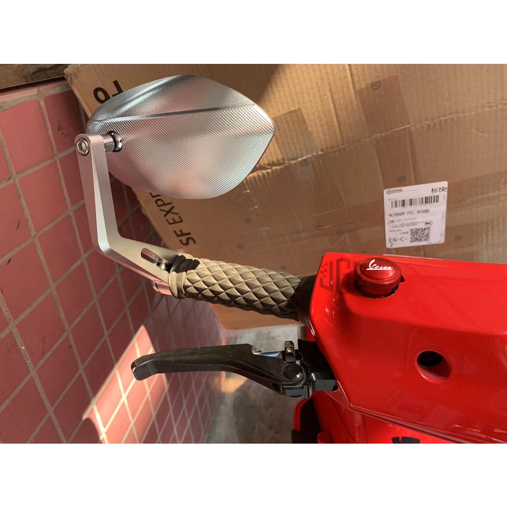 Ốp Gương Chiếu Hậu Bằng Nhôm CNC Có Lỗ Thông Dụng Cho Piaggio VESPA SPRINT PRIMAVERA 150 GTS S125 Gtv 300