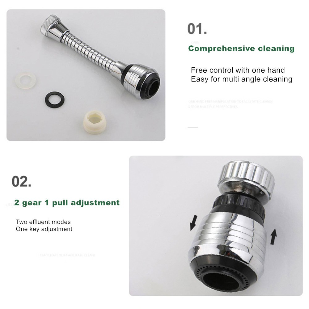 Đầu Vòi Sục Lọc Và Tiết Kiệm Nước Xoay 360 Độ Chất Lượng Cao