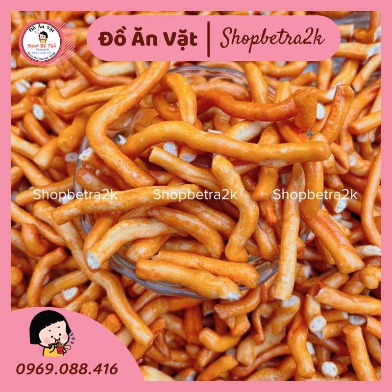 Quẩy cay tẩm gia vị giòn xốp |gói 250gr|