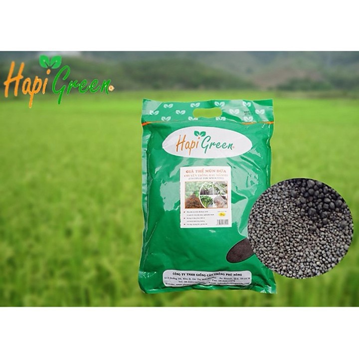 Gói 2kg Gía Thể Hữu Cơ Phân Trùn Quế Hapi Green