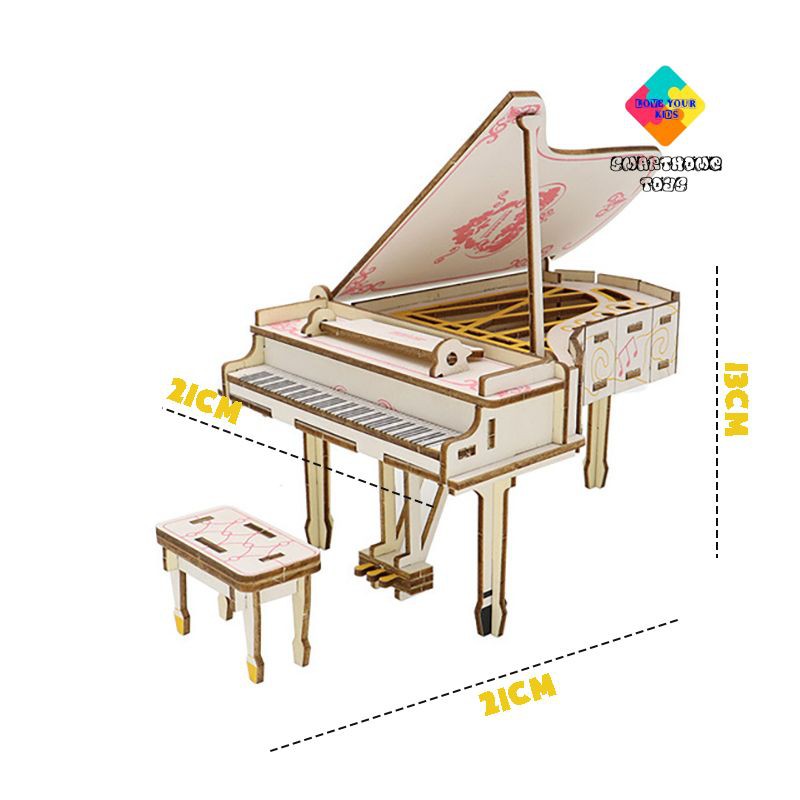 Mô Hình Gỗ 3D Máy Bay, Ô Tô, Xe Máy, Súng Ngắn – Đồ Chơi Lắp Ghép Cho Bé SmartHome Toys