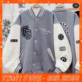 Áo khoác bomber nỉ ngoại