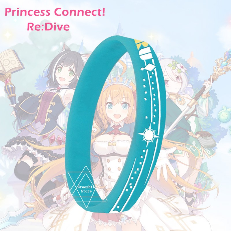 Vòng Tay Silicon Hóa Trang Nhân Vật Anime Princess Connect! Re:Dive Kyaru Natsume Kokoro Eustiana von Astraea