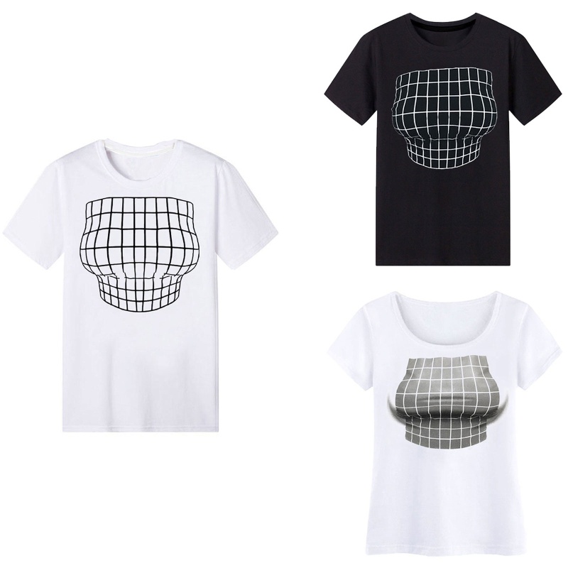 Áo Thun Tay Ngắn Cổ Tròn In Họa Tiết 3D Vui Nhộn Thời Trang Mùa Hè Cho Nữ