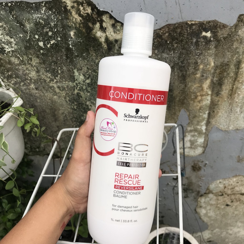 Dầu xả phục hồi tóc hư tổn Schwarzkopf BC Repair Rescue Conditioner 1000ml