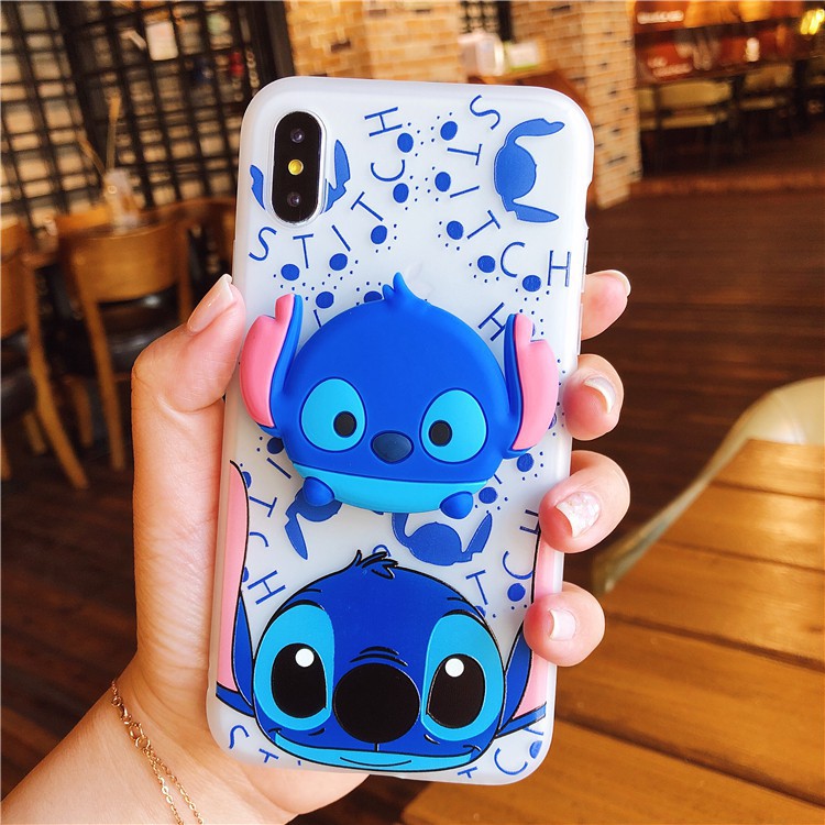 ⚡ỐP IPHONE⚡ ỐP LƯNG IPHONE STICK XANH LAM  Cho Iphone 6 6s 6Plus 6sPlus 7Plus 8Plus X  (Tặng kèm giá đỡ)