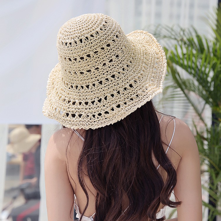 [Có Sẵn- Hàng cao cấp ]- Mũ cói nữ đi biển mềm đan to mã 06