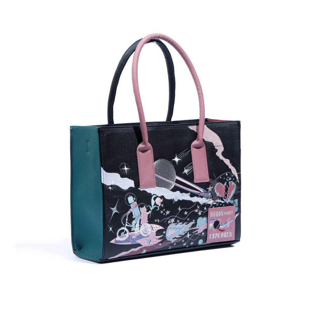 Túi xách NGAOS Artbook Lover Black - big size