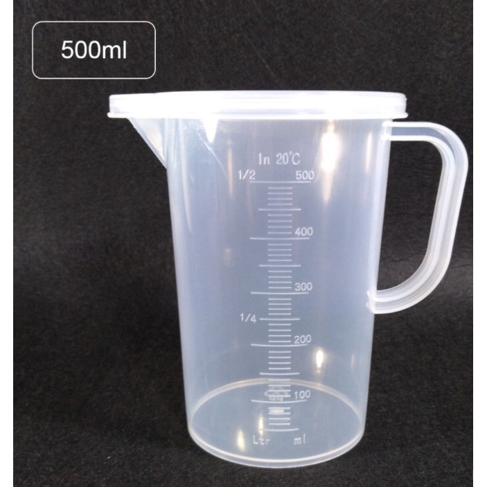 Cốc đong nhựa có nắp, có quai từ 250ml đến 1000ml