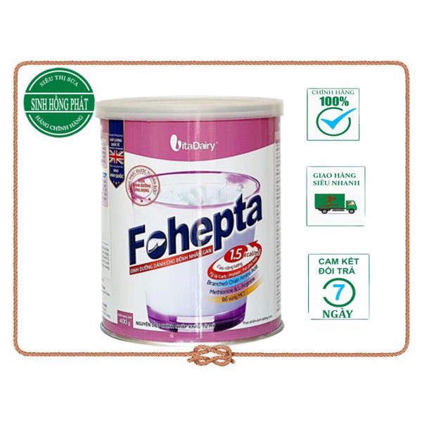 Sữa fohepta lon 400g dành cho người bị bệnh gan