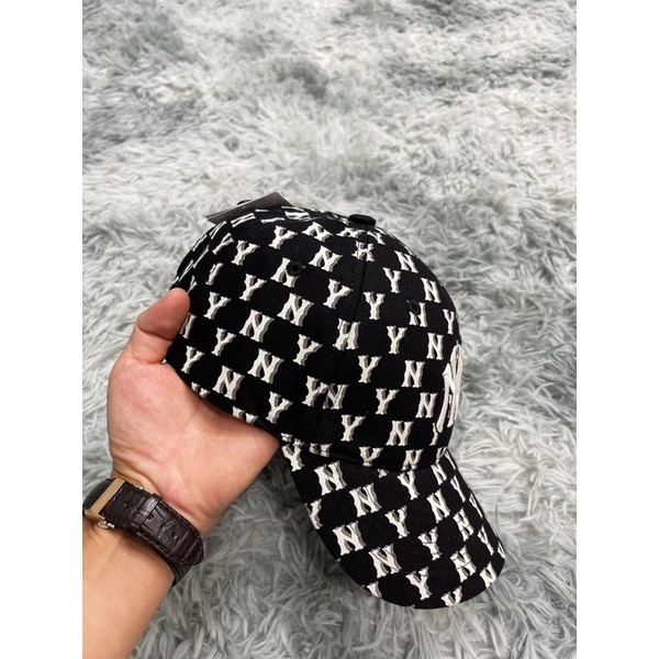 (HÀNG XUẤT XỊN) Mũ / Nón đen N03 M//L//B N//Y MONOGRAM BASEBALL CAP PINK Made in Viet//nam full-tem-tag One size
