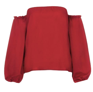 Áo Trễ Vai Tay Bồng Bánh Bèo Checkin Mùa Thu Cực Phù Hợp