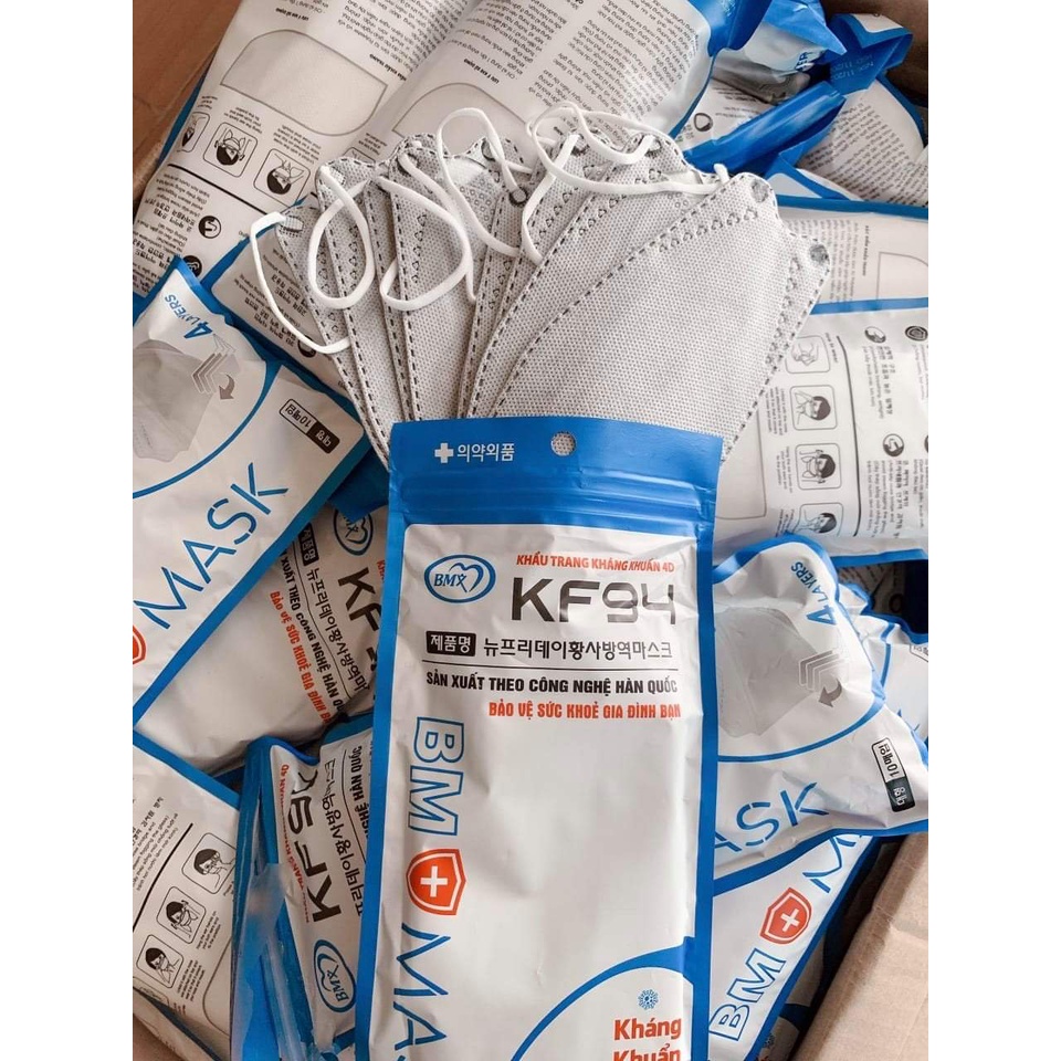 Khẩu Trang 4D Mask 4 Lớp, Phòng Chống Giọt Bắn Hiệu Quả chuẩn FDA - CE 3 Màu Bịch 10 cái | BigBuy360 - bigbuy360.vn