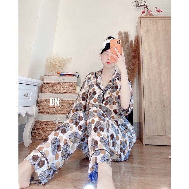 BỘ PIJAMA LỤA CAO CẤP CÁNH DƠI CỘC DÀI