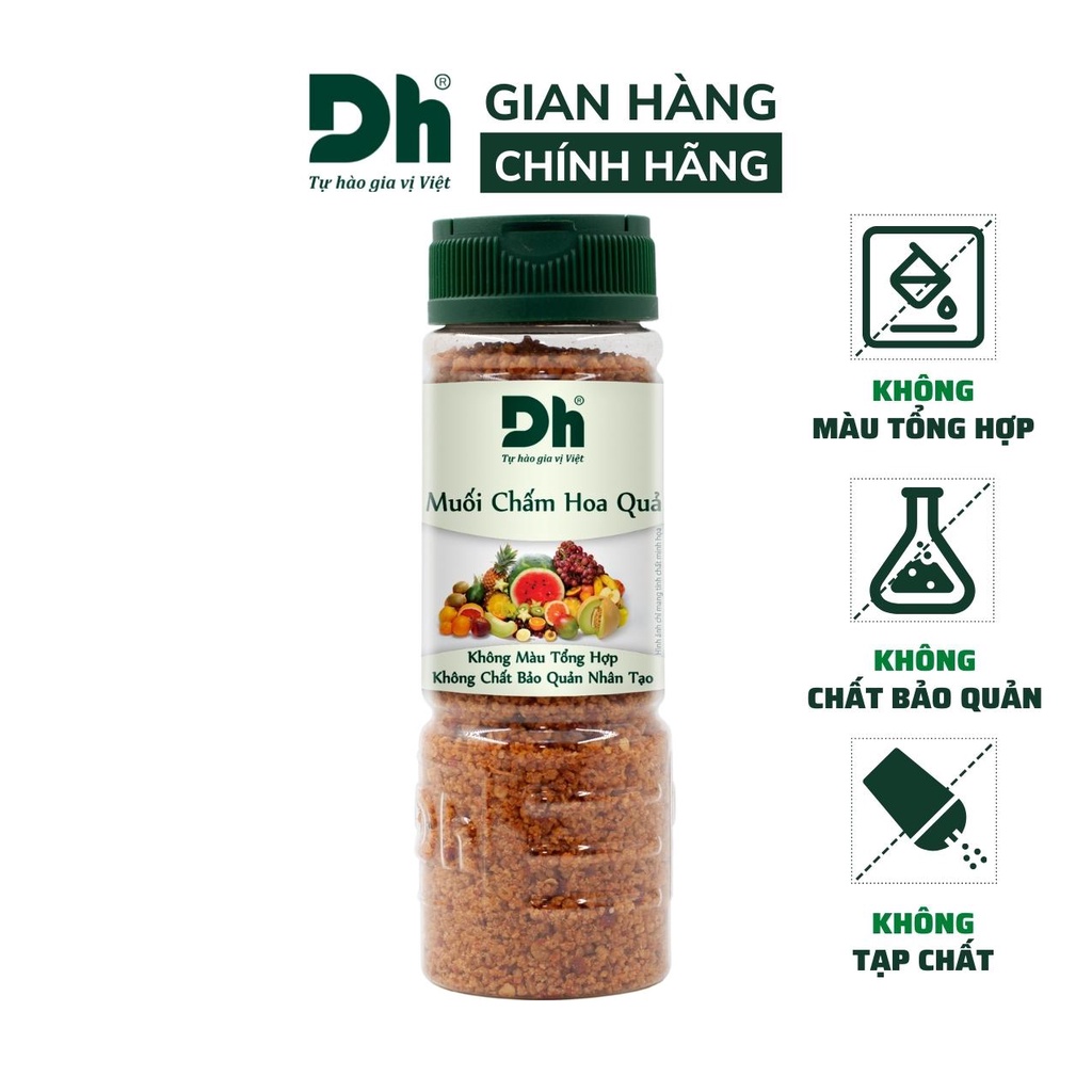 Muối chấm hoa quả DH Foods gia vị trái cây chế biến thực phẩm loại 1 thơm ngon 110gr - DHMTN97