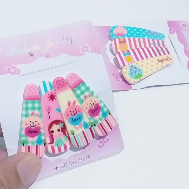 Set 4 kẹp tóc mái nhí cho bé