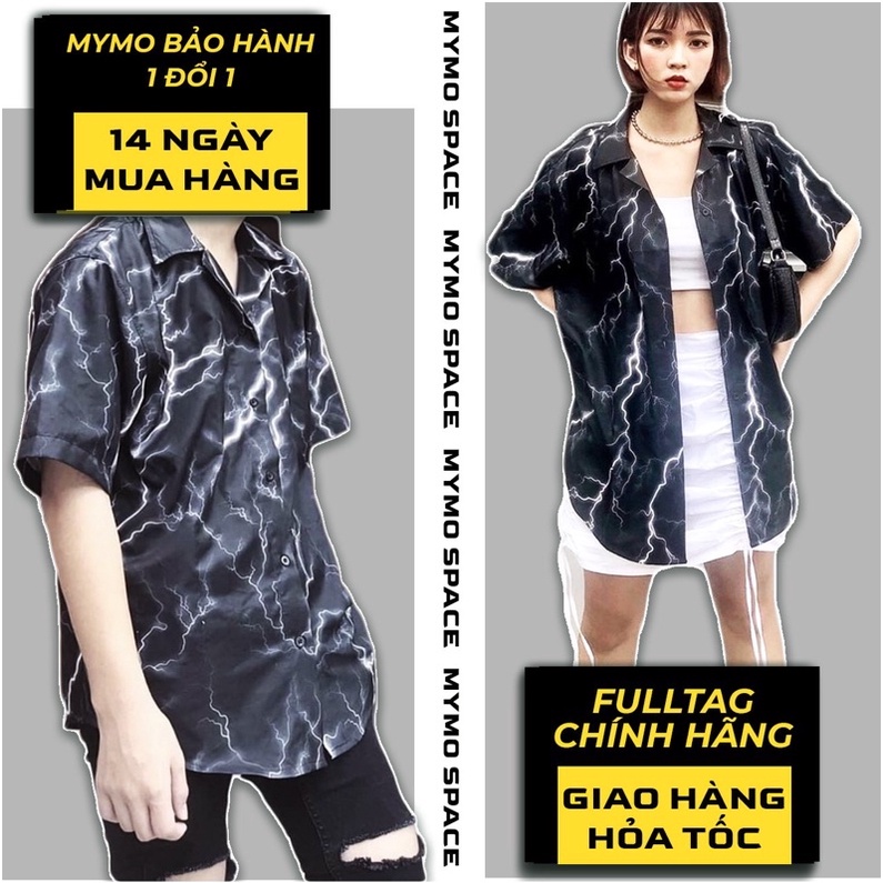 [FULLTAG CHÍNH HÃNG] Áo Sơmi MENDE SẤM THUNDER PHẢN QUANG FULLTAG Sơ Mi Lụa Mềm CNK 100% CHUẨN CAO CẤP 1:1 LOCAL BRAND