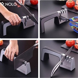 Dụng cụ mài dao kéo 3 cấp độ cầm tay nhanh bén siêu tiện lợi Chuyên Nghiệp Chất Liệu Hợp Kim Chống Gỉ