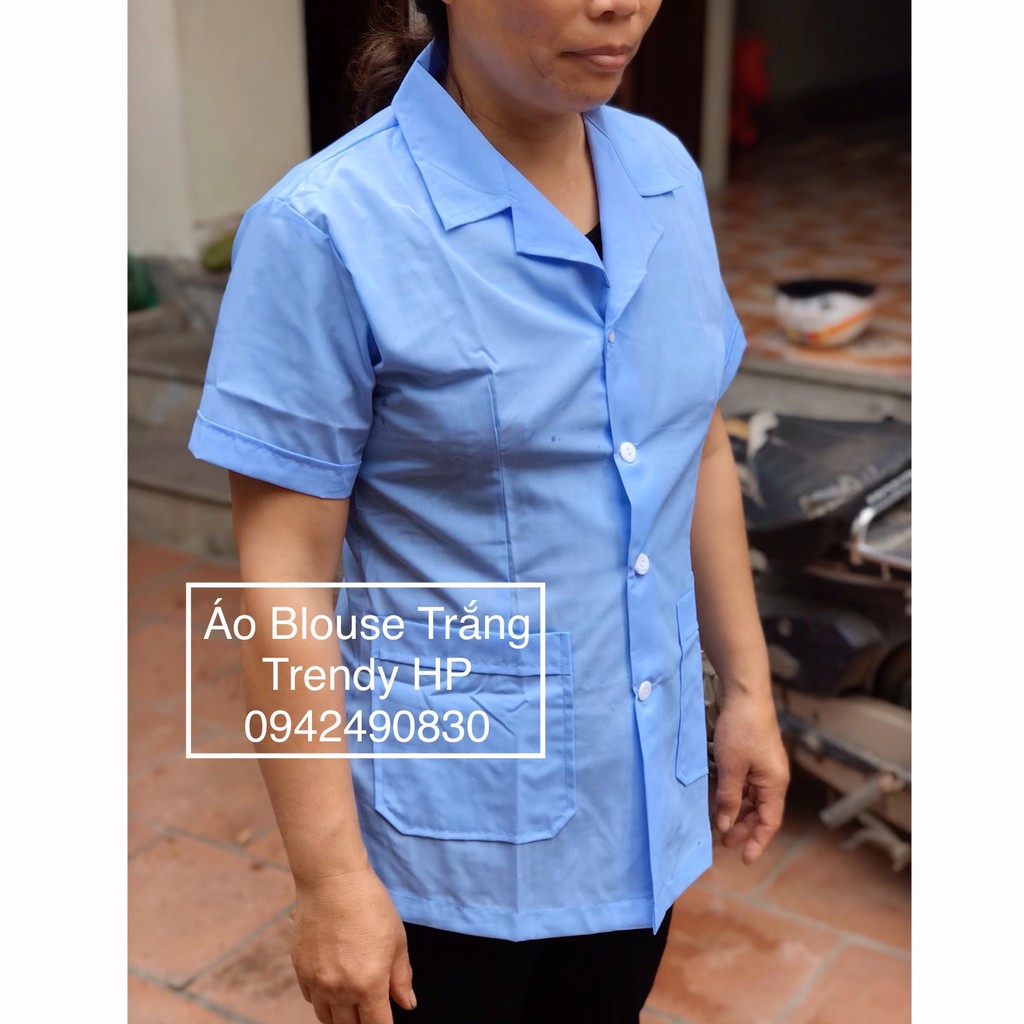Áo công nghệ nhân viên tạp vụ, áo vệ sinh bệnh viện, phòng khám, khách sạn, thẩm mỹ viện