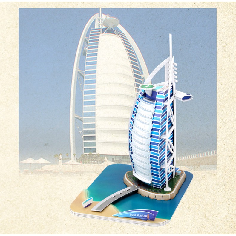 Mô Hình Giấy Cubic Fun: Khách Sạn Burj Al-Arab [MC101h]