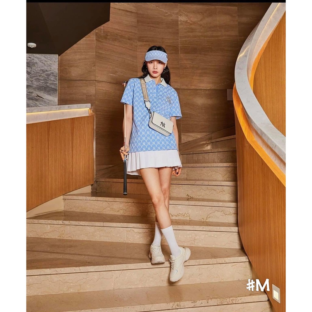 Áo Polo NY monogram cao cấp 2021 - Áo thun NY mono có cổ bẻ | BigBuy360 - bigbuy360.vn