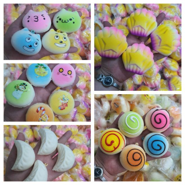 Squishy mini các loại từ 5 đến 7cm.