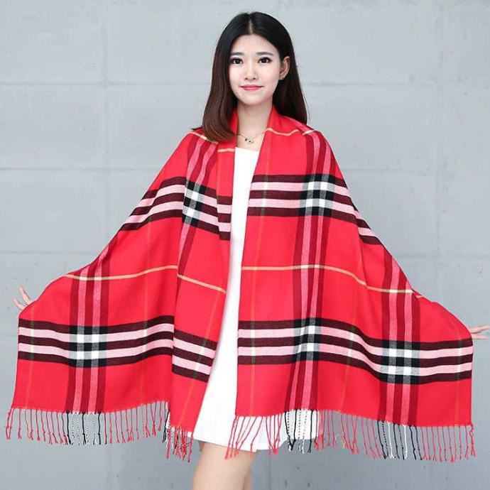 Burberry Khăn Choàng Cổ Vải Cashmere Giữ Ấm Mùa Đông Cho Nam Nữ