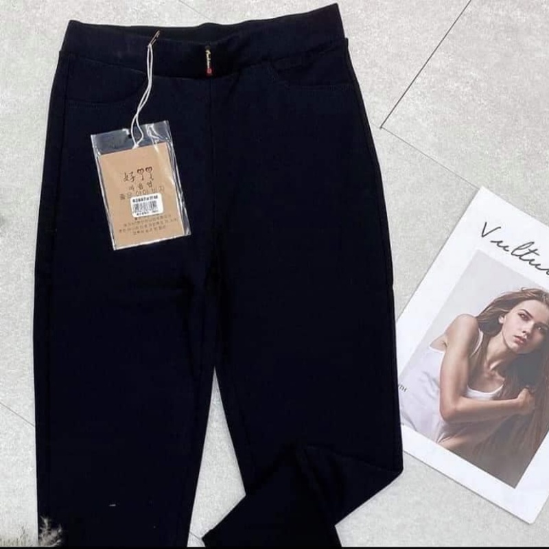 Quần Legging Nữ Vải Umi Hàng Quảng Châu Dài Có Túi Trước Và Sau | BigBuy360 - bigbuy360.vn
