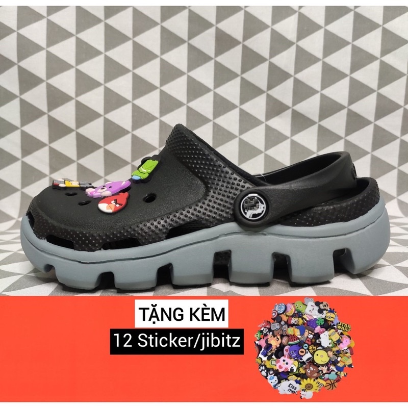 Dép cross , dép sục nữ nam duet hàn quốc đi mưa cao cấp đẹp nhất tặng 12 sticker , full tag | BigBuy360 - bigbuy360.vn