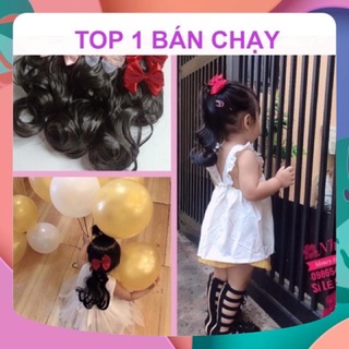 KẸP TÓC GIẢ CHO BÉ GÁI NHIỀU MÀU NƠ GIÁ 1 BÊN [HÌNH THẬT KÈM CLIP]