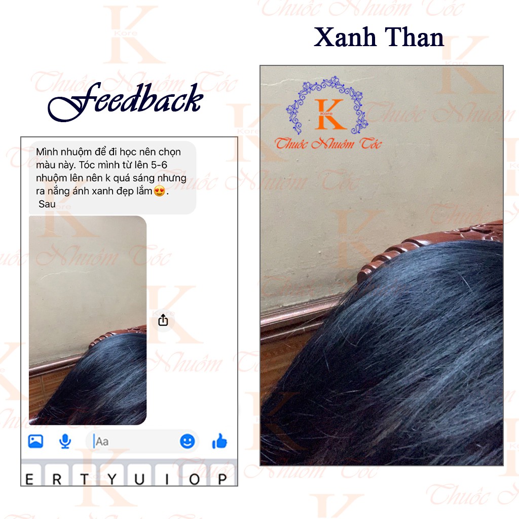 Thuốc nhuộm tóc XANH ĐEN / XANH THAN / XANH DƯƠNG ĐEN Chenglovehairs, Chengloveshair, Chengloveshairs, Chenglovehair