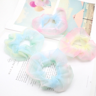 Dây Buộc Tóc Màu Cầu Vồng Xinh Xắn Cho Nữ