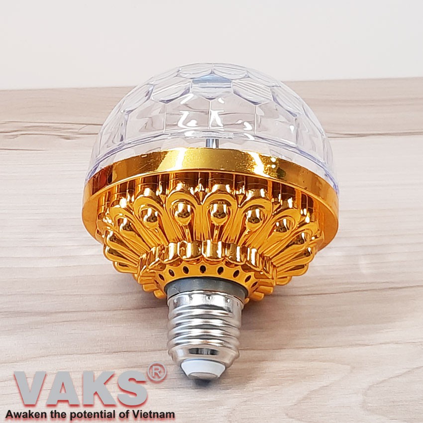Đèn quẩy led xoay 360 độ, 7 màu LED3-6W, E27, 220V - trang trí sân khấu, karaoke, bar,...