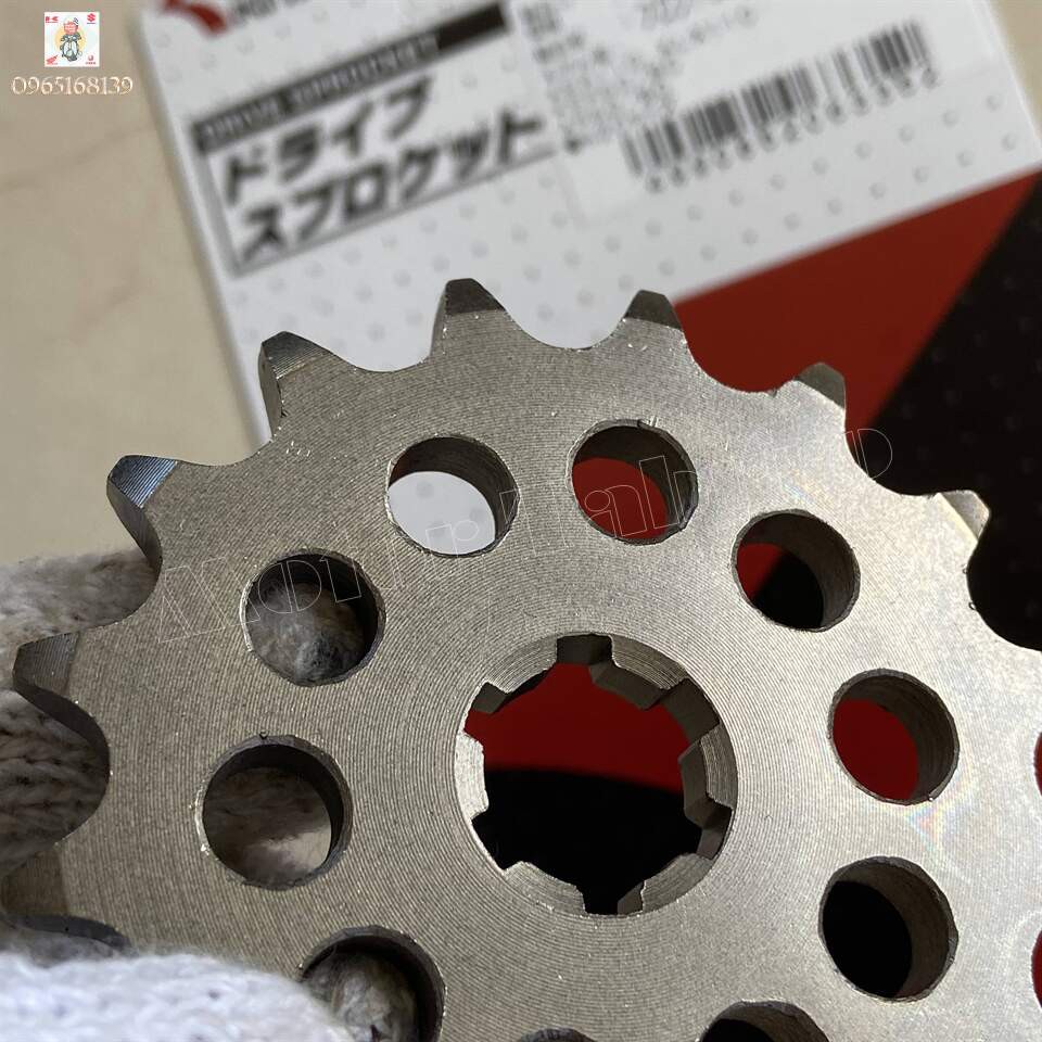 Nhông trước Kitaco 7 ly, 16 răng cho Kawasaki Z125, KSR110