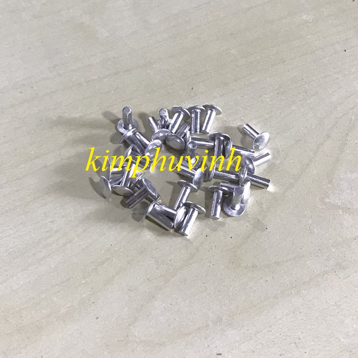50 CON - 3x10mm ĐINH TÁN NHÔM - TÁN RIVE NHÔM - RIVE NHÔM