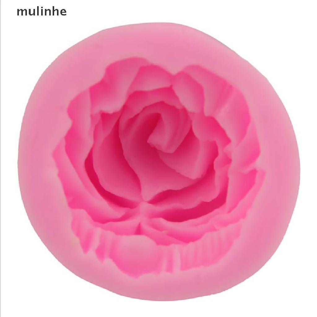 Khuôn Silicon Làm Bánh / Xà Phòng Hình Hoa Hồng Nở 3D