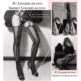 Vớ Lưới Gater Nối Đùi | Vớ Hoạ Tiết Kẻ Sọc Sexy