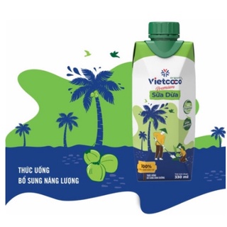 Sữa Dừa Hữu Cơ Vietcoco Thùng 12 hộp 330ml - Organic Coconut Milk